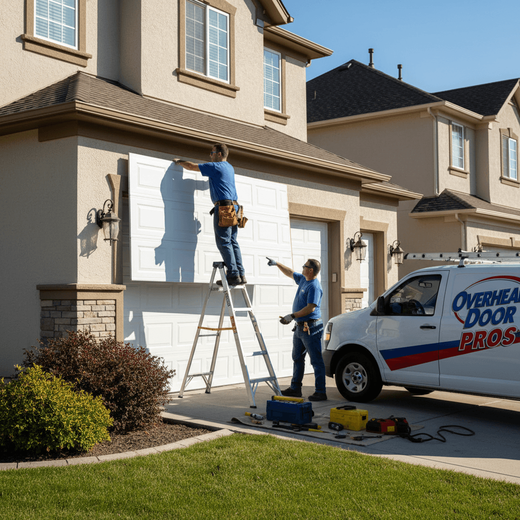 Garage door panel replacement
