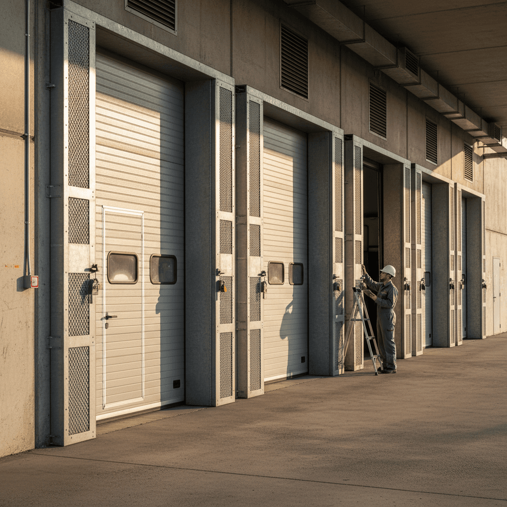 Commercial garage door service