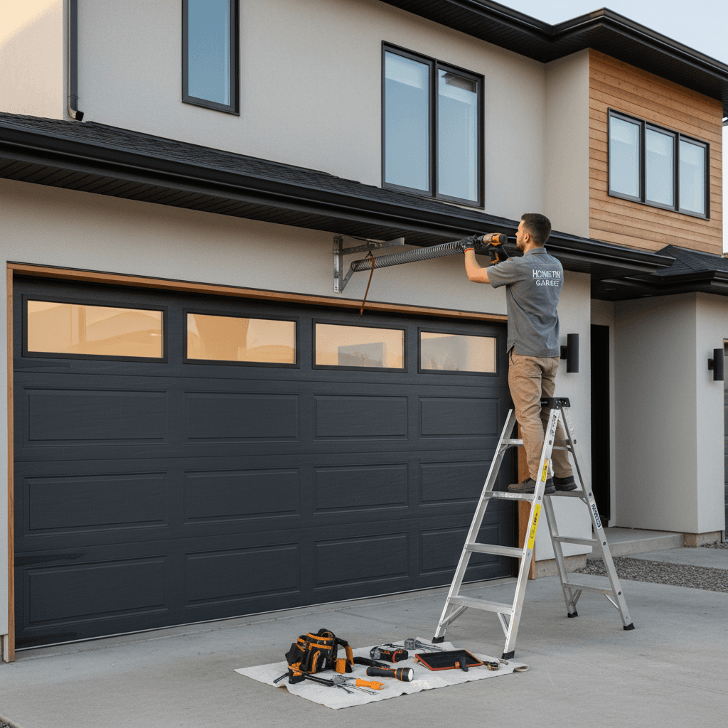Garage door spring replacement service