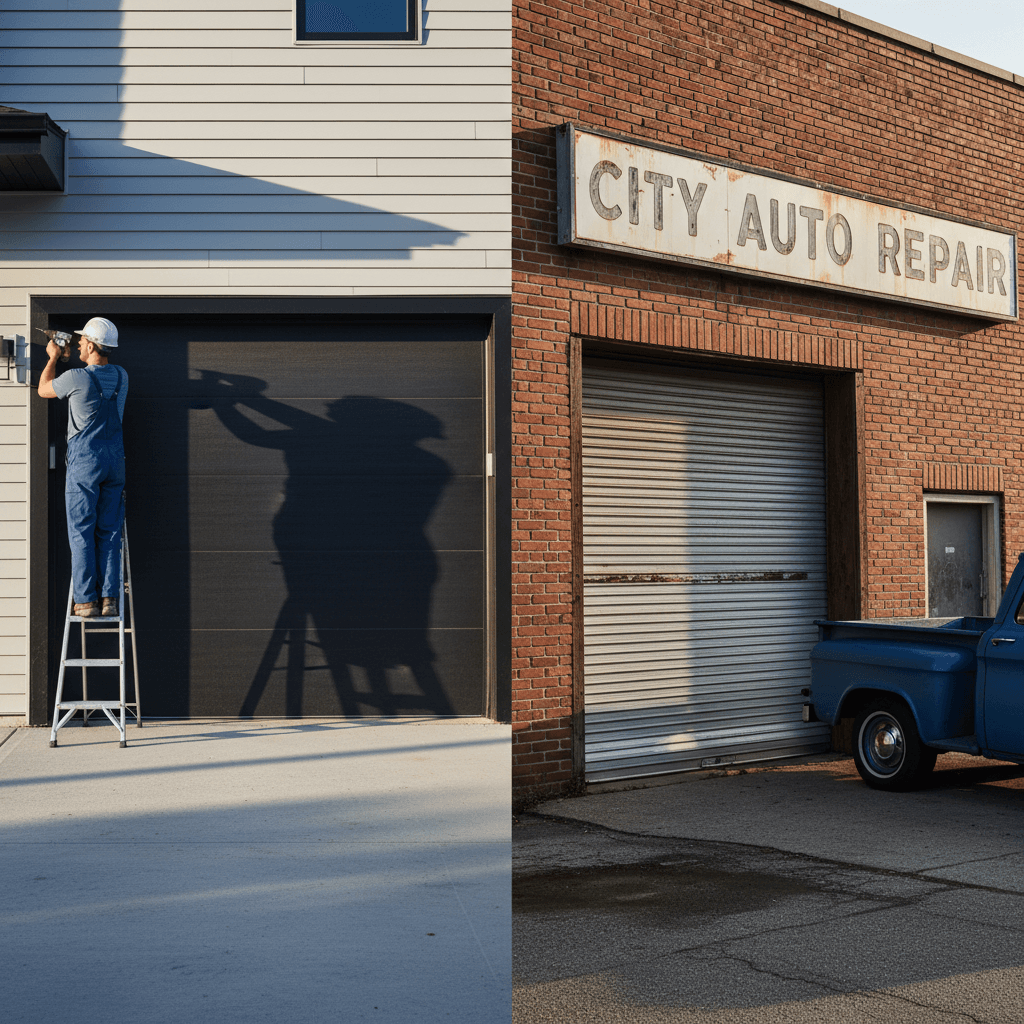 Residential and commercial garage door repair services